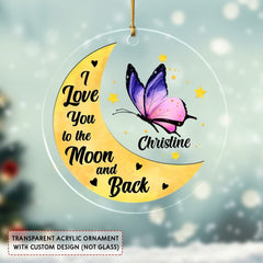 Personalized Acrylic Butterfly Memorial Ornament