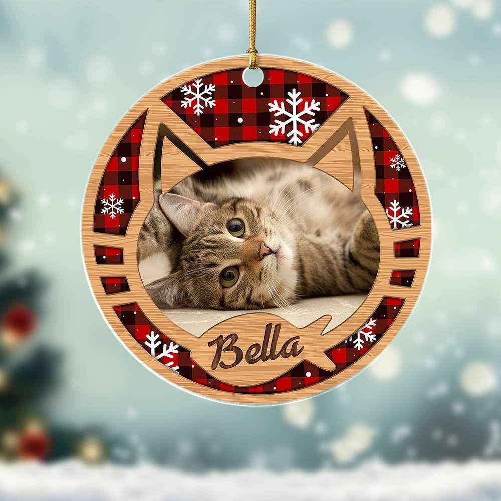 Personalized Acrylic Cat Ornaments Cat Custom Photo