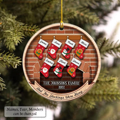 Personalized Acrylic Christmas Stockings Ornament Gift