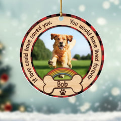 Personalized Acrylic Custom Dog Photo Memorial Ornament