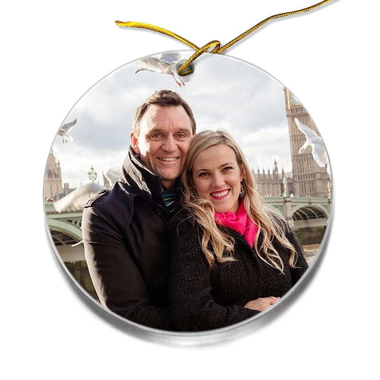 Personalized Acrylic First Christmas Married Ornament