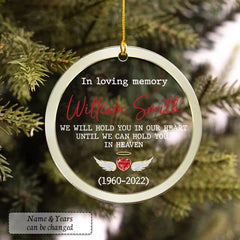 Personalized Acrylic In Loving Memory Ornament Jewelry Style