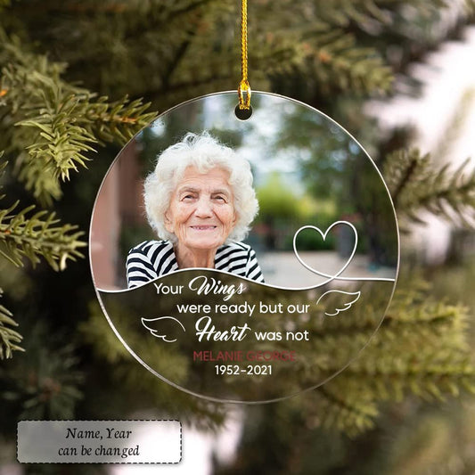 Personalized Acrylic Memorial Ornament Grandma Christmas