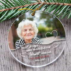 Personalized Acrylic Memorial Ornament Grandma Christmas