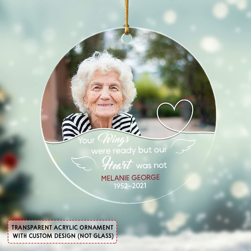 Personalized Acrylic Memorial Ornament Grandma Christmas