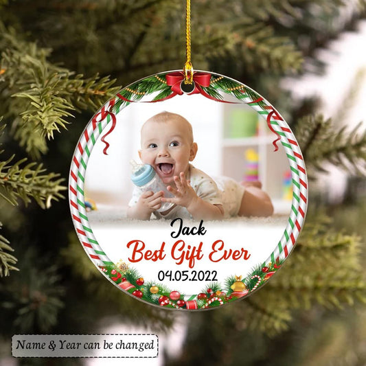 Personalized Acrylic Ornament Baby's Best Gift Ever