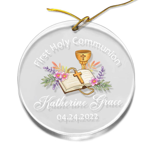 Personalized Acrylic Ornament First Holy Communication