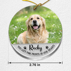 Personalized Acrylic Ornament Puppy Memorial Christmas