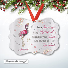 Personalized Aluminum Flamingo Ornament Jewelry Style