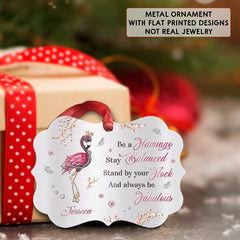 Personalized Aluminum Flamingo Ornament Jewelry Style