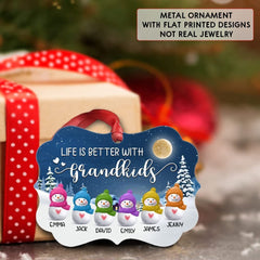 Personalized Aluminum Grandkid Ornament Christmas Gift