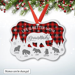Personalized Aluminum Ornament Life Is Better With Kids