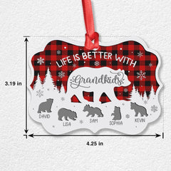 Personalized Aluminum Ornament Life Is Better With Kids