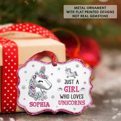 Personalized Aluminum Ornament Unicorn Jewelry Style