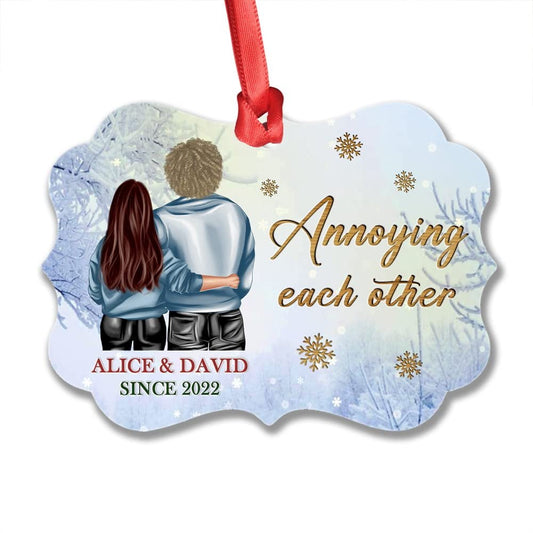 Personalized Annoying Couple Custom Ornament Youth Gift