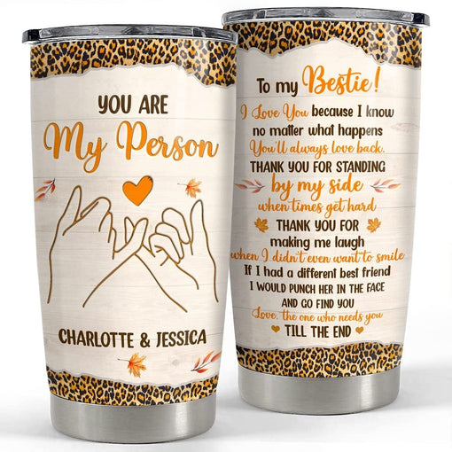 Personalized Best Friend Tumbler Bestie Fall Gifts Bookworm Girl Women