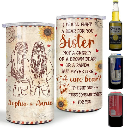 Personalized Best Friends Can Cooler Letter To Sister Besties