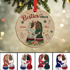 Personalized Besties Forever Ornament Soul Sisters Gift