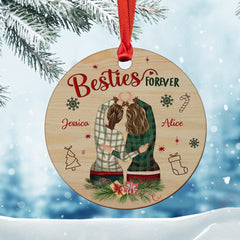 Personalized Besties Forever Ornament Soul Sisters Gift