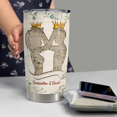 Personalized Black Couple Tumbler King And Queen Tumblers For Lover
