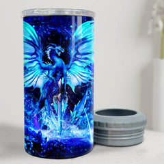 Personalized Blue Dragon Can Cooler Men Father Gift For Dad Men