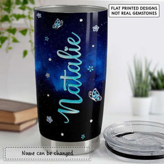 Personalized Butterfly Cup Jewelry Style Galaxy Background Animal Pet