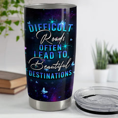 Personalized Butterfly Stainless Steel Tumbler For Animal Lover