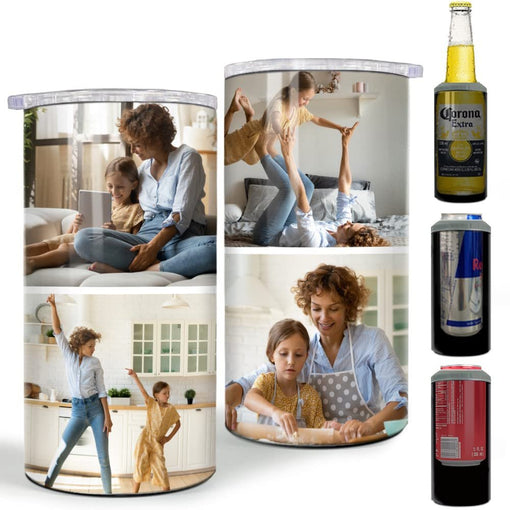 Personalized Can Cooler For Mom Custom Photo Collage For Mother Mama