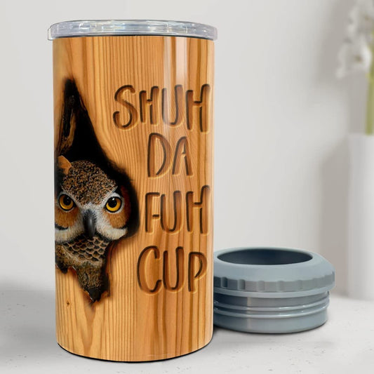 Personalized Can Cooler Owl In The Tree Best Cute Gift For Girl Friend