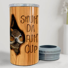 Personalized Can Cooler Owl In The Tree Best Cute Gift For Girl Friend