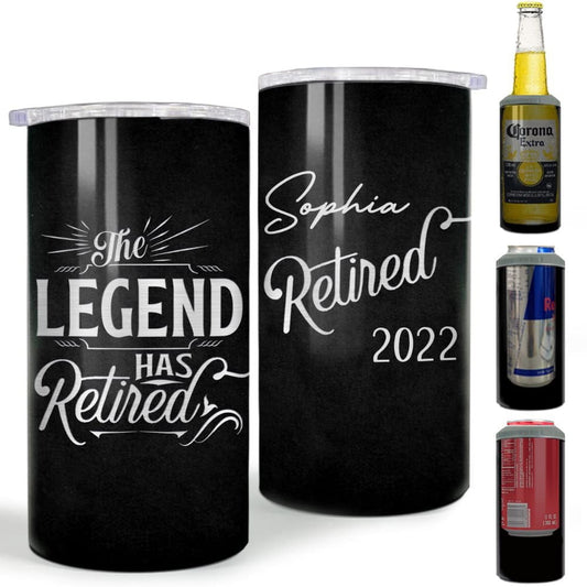 Personalized Can Cooler The Legend Has Retired Gift For Coworker