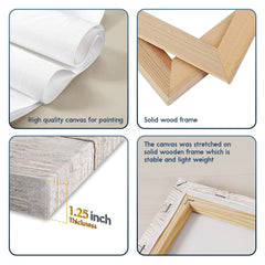 Personalized Canvas Father Son Forever Together