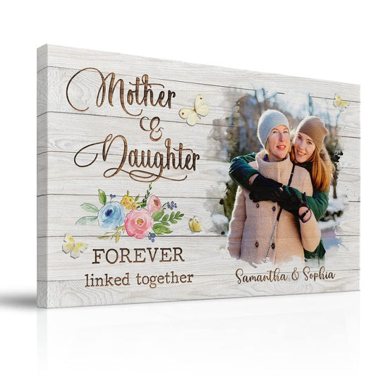 Personalized Canvas From Daughter To Mom Custom Photo Gift