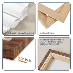 Personalized Canvas Photo Dad And Children My First Love Hero