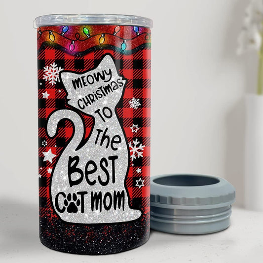 Personalized Cat Mom Can Cooler Christmas Cat Lover Mother's Day Gifts