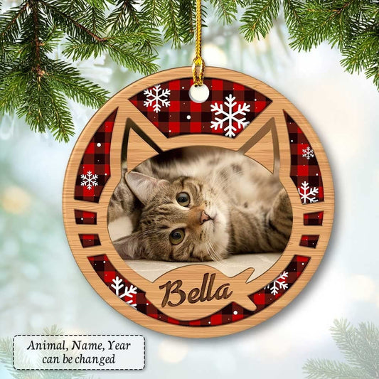 Personalized Cat Ornaments Custom Photo
