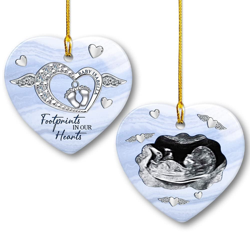 Personalized Ceramic Baby Miscarriage Ornament Memorial