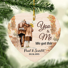 Personalized Ceramic Couple Ornament We Got This