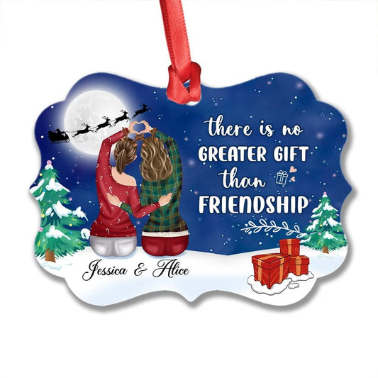 Personalized Ceramic Friendship Ornament Besties Gift