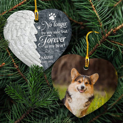 Personalized Ceramic Heart Ornaments For Pet Memorial Dog