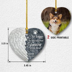 Personalized Ceramic Heart Ornaments For Pet Memorial Dog