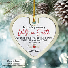 Personalized Ceramic In Loving Memory Ornament Jewelry Style