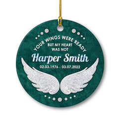 Personalized Ceramic Memorial Ornament Jewelry Style Gift