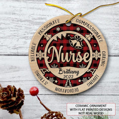 Personalized Ceramic Nurse Ornament Best Gift