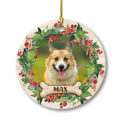 Personalized Ceramic Ornament Dog Custom Dog Photo Keepsake