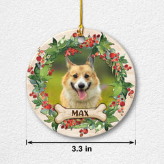 Personalized Ceramic Ornament Dog Custom Dog Photo Keepsake