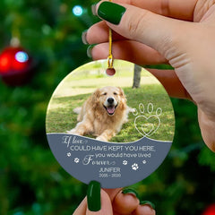 Personalized Ceramic Ornament Dog Memorial Forever