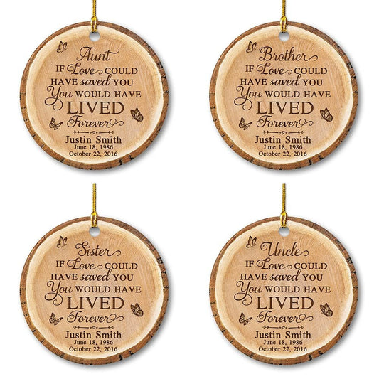 Personalized Ceramic Ornament Family Memorial Brother