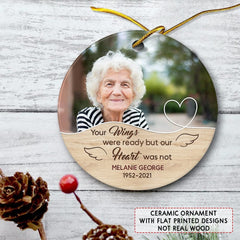 Personalized Ceramic Ornament Memorial Grandma Christmas