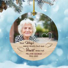 Personalized Ceramic Ornament Memorial Grandma Christmas
